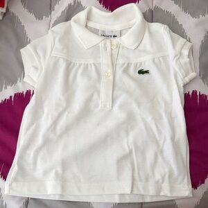 Lacoste Kids Classic White Polo